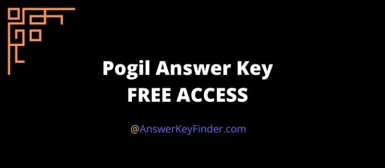 Pogil Answer Key