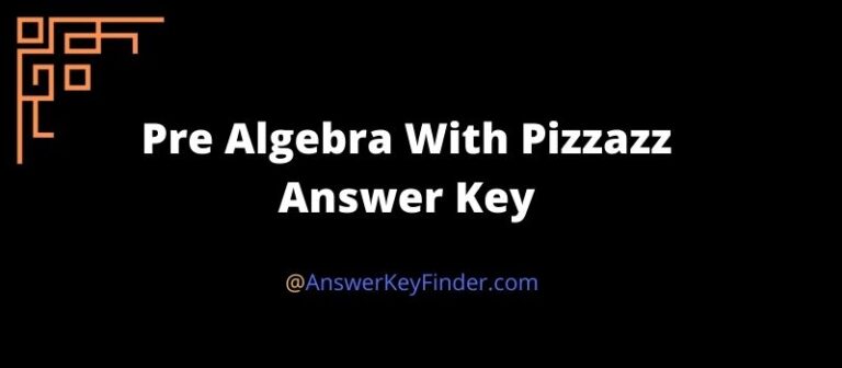 Pre Algebra With Pizzazz Answer Key