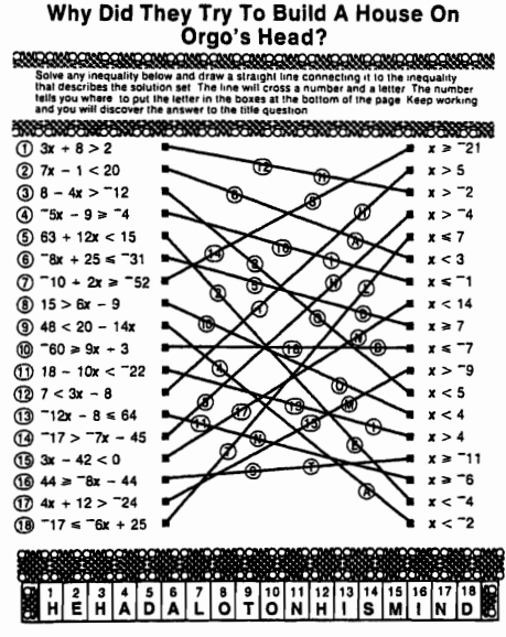 Pre Algebra With Pizzazz Page 224 Answer Key