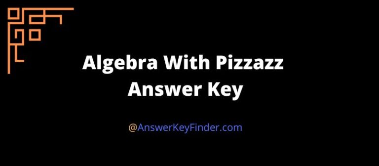 Algebra With Pizzazz Answer Key