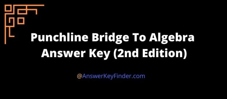 Punchline Bridge To Algebra Answer Key