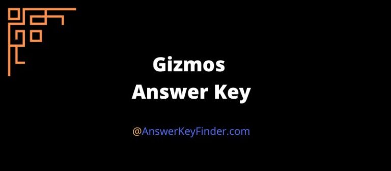 Gizmos Answer Key