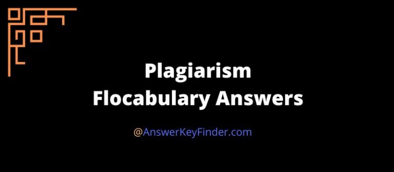 Plagiarism Flocabulary Answers