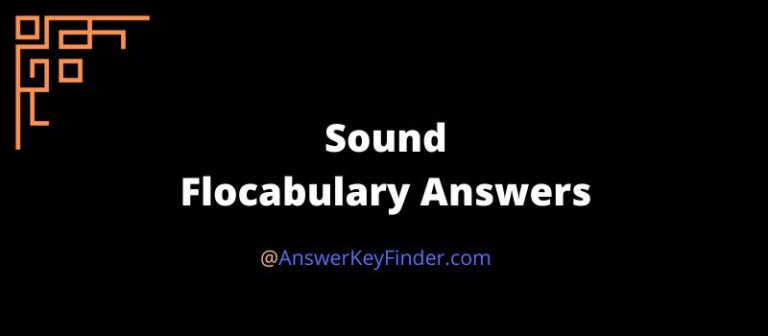 Sound Flocabulary Answers