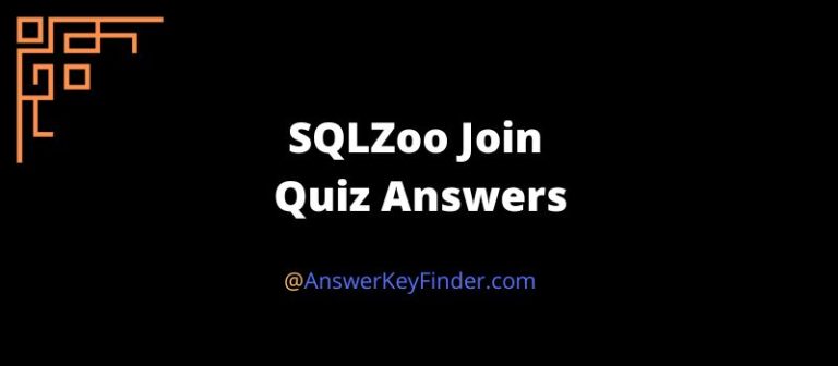 SQLZoo Join Quiz Answers