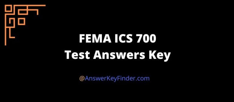 FEMA ICS 700 Test Answers Key