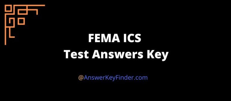 FEMA ICS Test Answers Key
