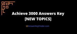 Achieve 3000 Answers Key